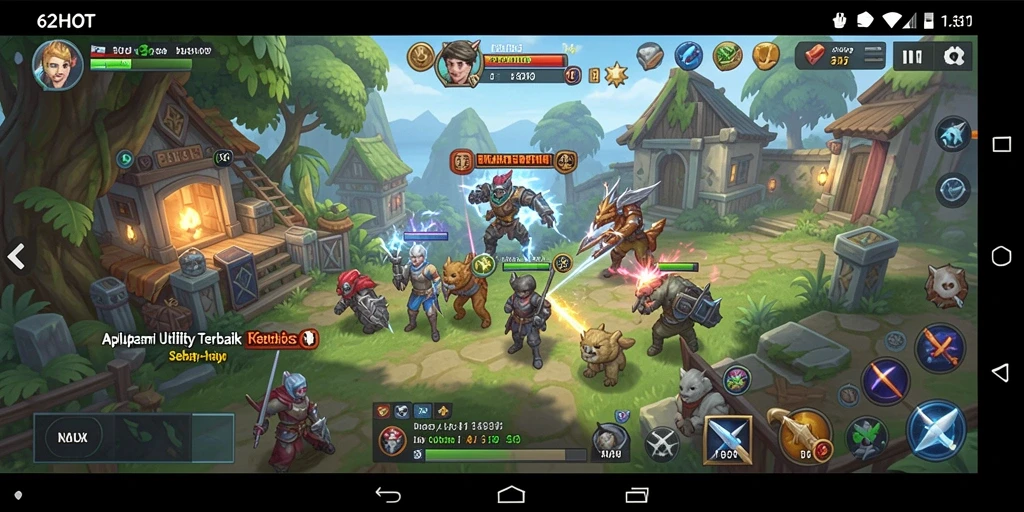 Screenshot aplikasi 62HOT menampilkan antarmuka pengguna yang sederhana dan fungsional.