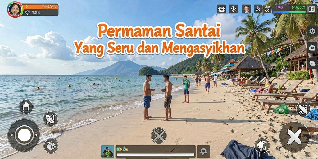 Tampilan gameplay CINA365 yang seru dan penuh warna.