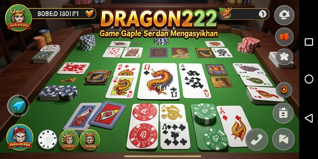 Tampilan gameplay Gaple yang seru dan interaktif.
