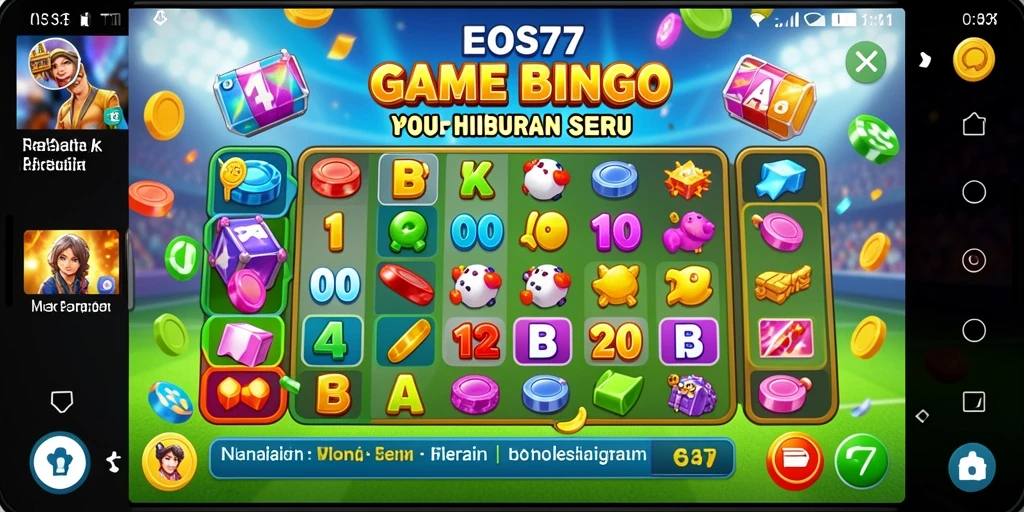 Tampilan gameplay seru dari EOS77 yang menampilkan Bingo yang mendebarkan.