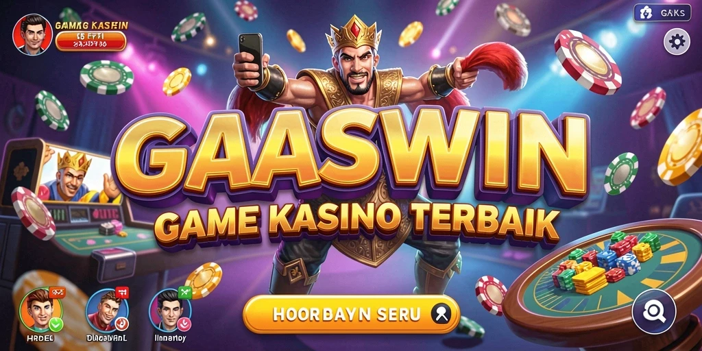 Tampilan gameplay yang mendebarkan dan menarik di GASWIN.