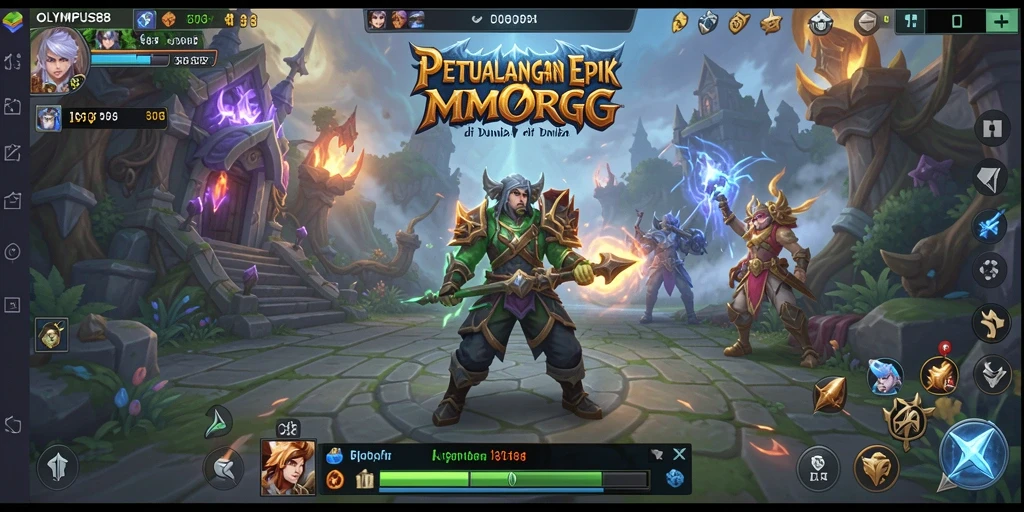 Screenshot game OLYMPUS88 menampilkan aksi pertarungan menegangkan.