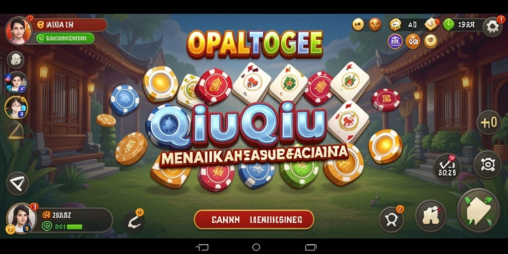 Screenshot utama OPALTOGEL menampilkan aksi seru permainan QiuQiu.