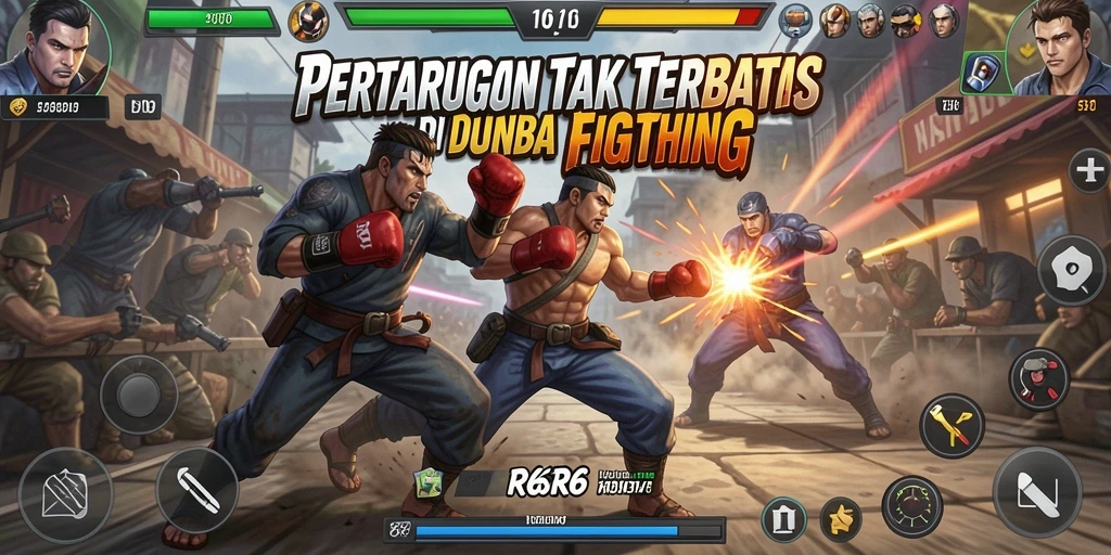 Tangkapan layar gameplay R6R6 menampilkan aksi pertarungan yang seru dan mendebarkan.