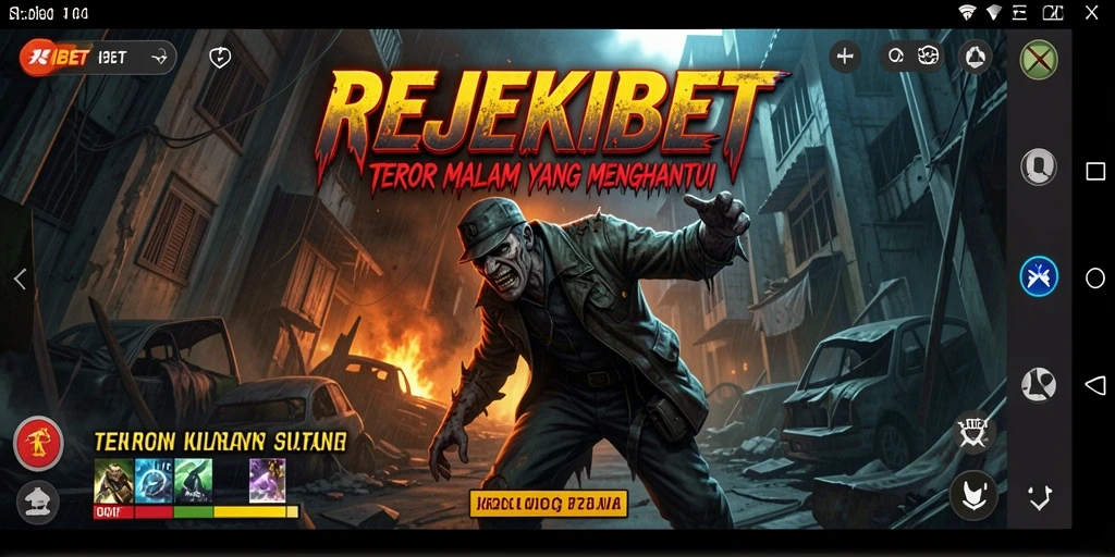Tampilan gameplay REJEKIBET yang menegangkan dan menyeramkan.