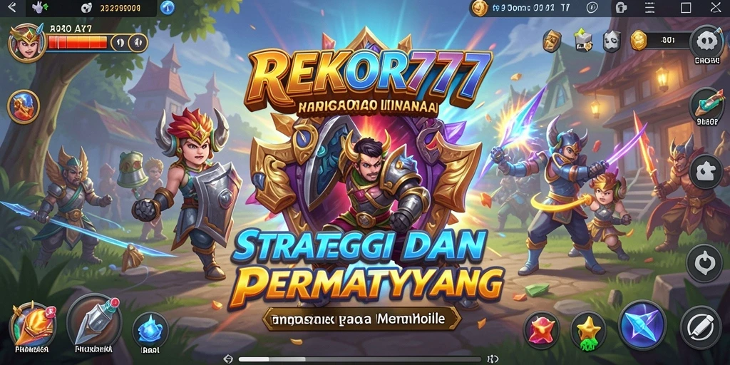 Tampilan gameplay REKOR777 yang menarik dan menantang.