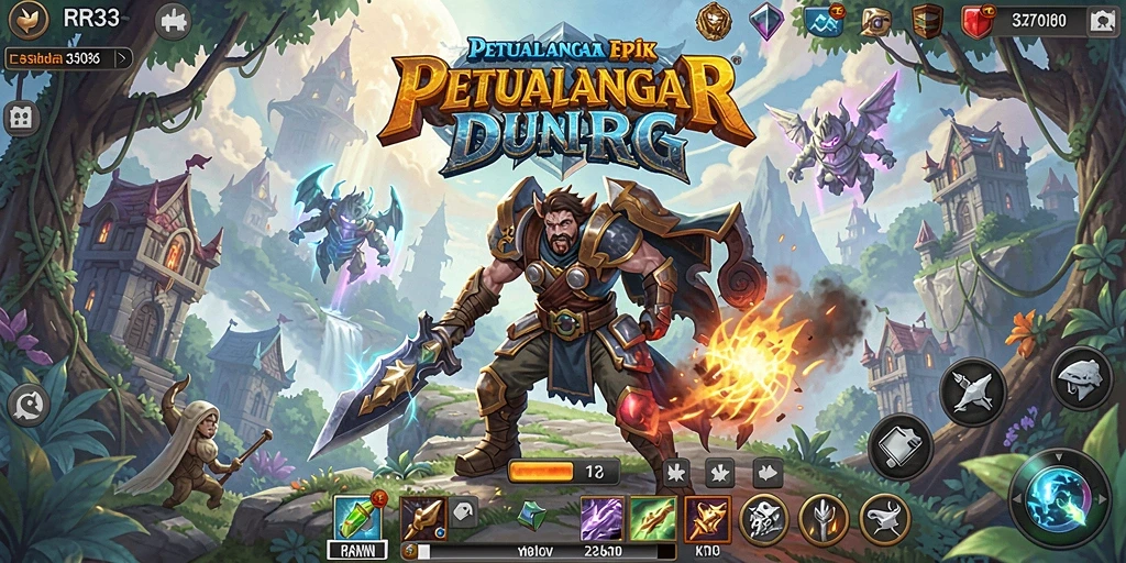 Tampilan menarik dari gameplay RPG yang penuh aksi.